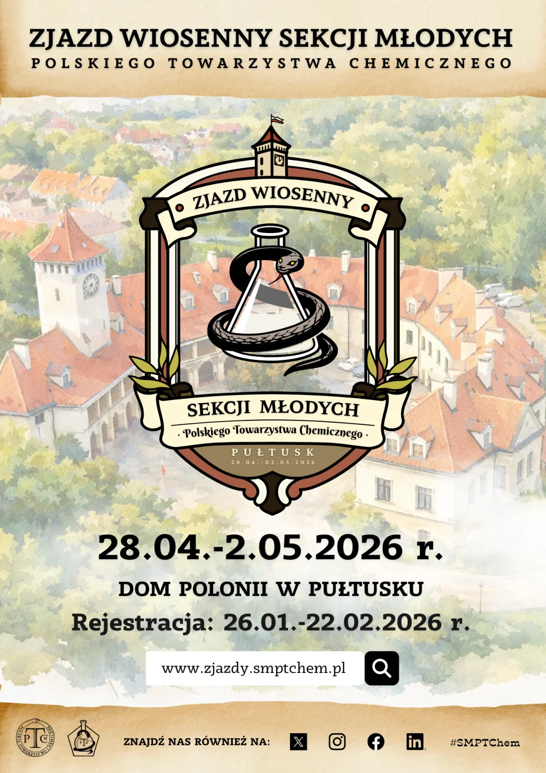 Zapraszamy na Zjazd Wiosenny Sekcji Młodych Polskiego Towarzystwa Chemicznego!